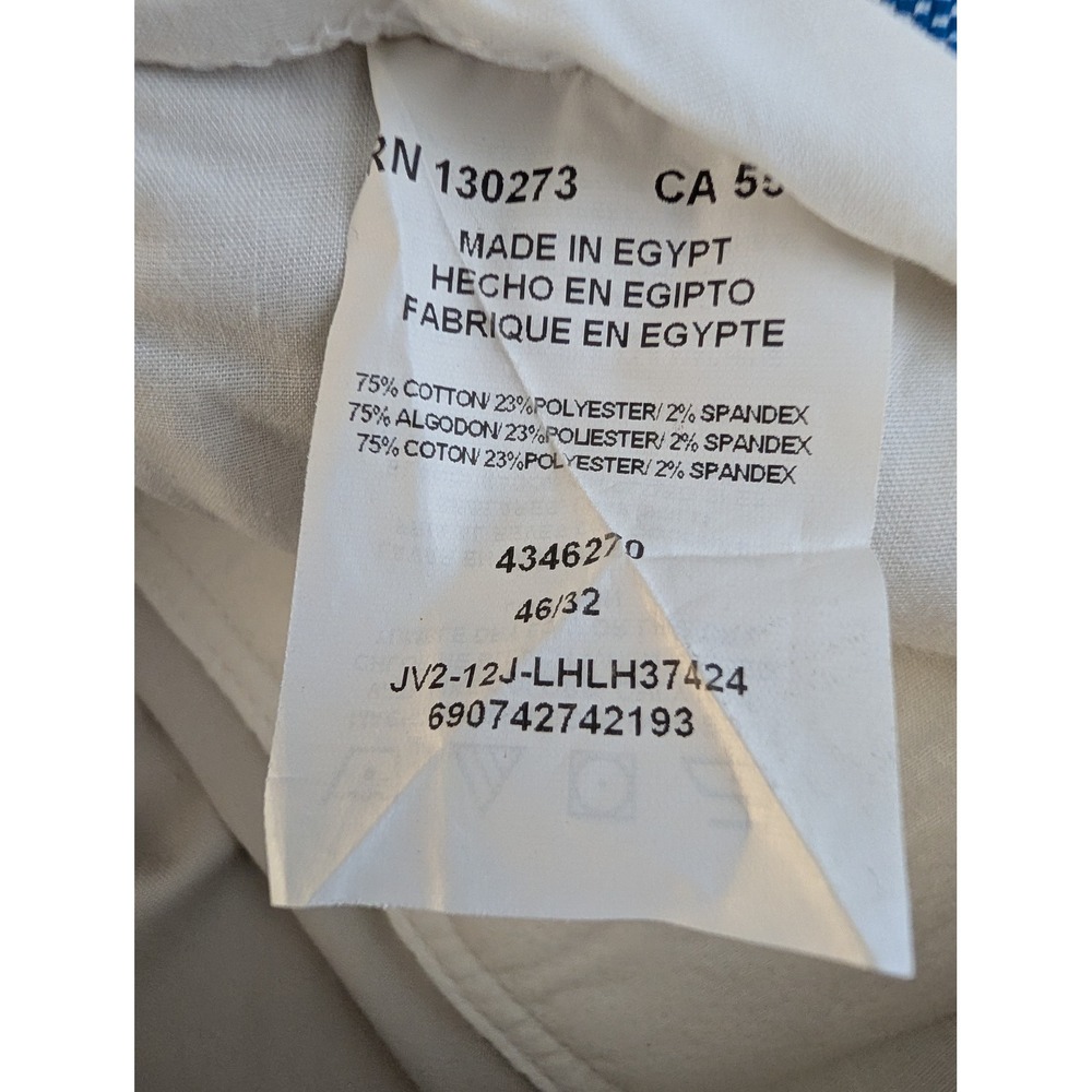 Lee Mens Motion Comfort Khaki Pleated Pants 46x32 Big & Tall Beige NWT 2014639 - Picture 12 of 15